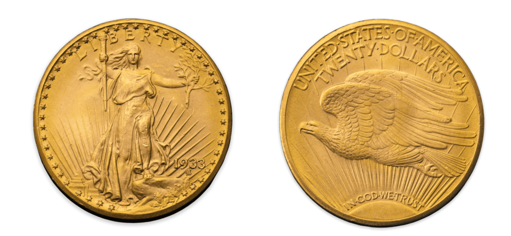 1933 Double Eagle gold coin